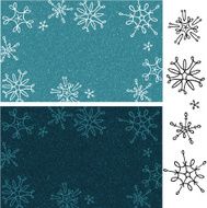 Day and Night Snowflake Background