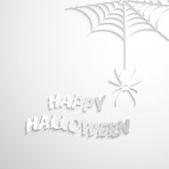 Halloween spider web card