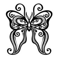 Vector Beautiful Butterfly N10