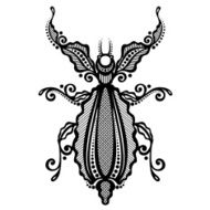 Vector Beautiful Beetle N4