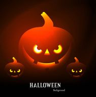 abstract bright colorful pumpkins halloween background party vector design