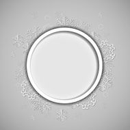 Christmas Snowflakes Background Vector Illustration N43