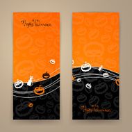 Vector Halloween banners N6