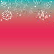 Christmas and New Year template with snowflakes N4
