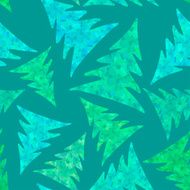 Seamless pattern of fir trees