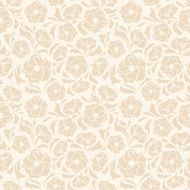 Seamless beige floral pattern Vector illustration N4