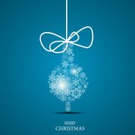 Christmas Snowflakes Background Vector Illustration N44