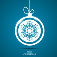 Christmas Snowflakes Background Vector Illustration N46