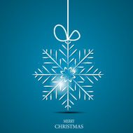 Christmas Snowflakes Background Vector Illustration N47