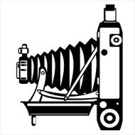vector vintage film camera isolated on white background N7
