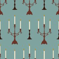 candles blue pattern