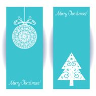 Set holiday Merry Christmas banners N2