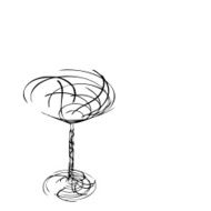 Stylized Wineglass For Fault N20