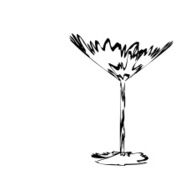 Stylized Wineglass For Fault N21