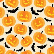 Halloween background with pumpkins N22