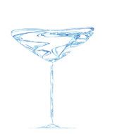 Stylized Wineglass For Fault N30