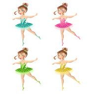 Four ballerinas
