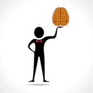 Man holding brain icon N2