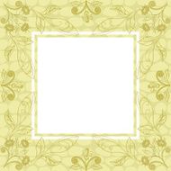Background with contours of flowers N7