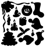 Christmas silhouette collection 01