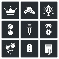 Reward icons Vector Illustration