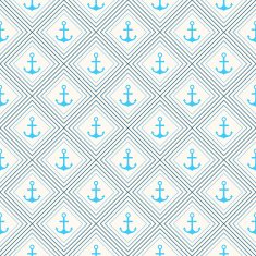 Seamless vector pattern of anchor shape and line N11