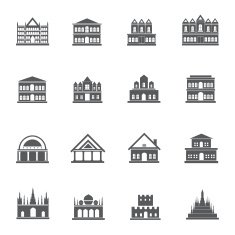 Building Icons Vector illustration