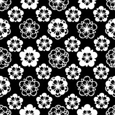Abstract seamless pattern with flowers N6