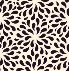 Vector seamless pattern Floral vintage backgrounds drops foliag