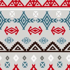 Tribal art ethnic seamless pattern N41