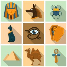 Egypt icon set
