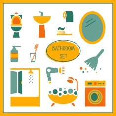 Bathroom elements set