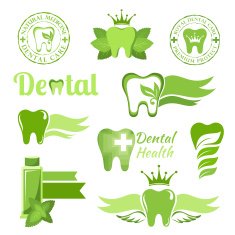 Set of dental design elements N2