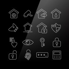 Home security concept icon N3