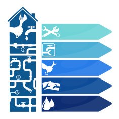 Repair of plumbing and symbol