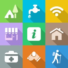 flat camping iconset 2 N2