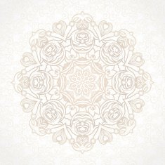 Vector vintage pattern in Victorian style N12