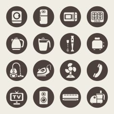 House appliances icons N2