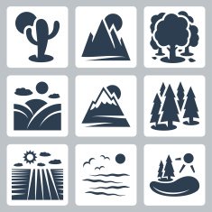 Vector nature icons