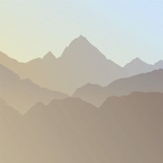 Silhouette of mountains N2