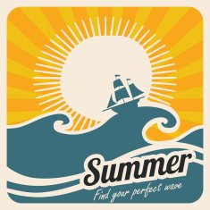 Summer holiday poster