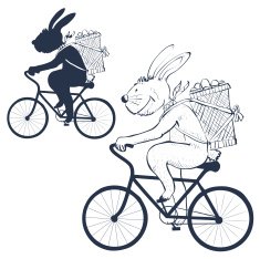 bunny on bike N2