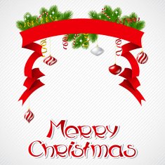 Merry Christmas vector background with glossy balls N10