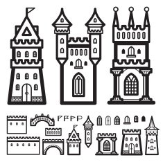 Castle Vintage Vector N5