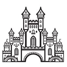 Castle Vintage Vector N6