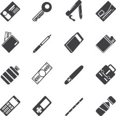 Silhouette Simple Vector Object Icons