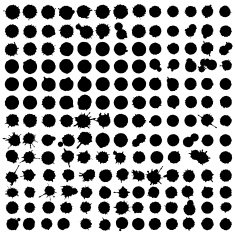 Splatter set of 170 items