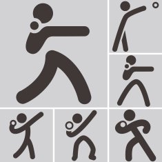 Shot put icons N2