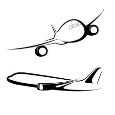 Vector drawing aircraft N3