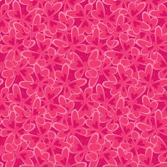 Seamless pattern pink butterflies